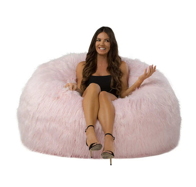 فرو مارشميلو الوردي الصناعي