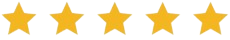 Five gold stars on a green background