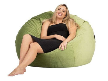 Bella Velvet Bean Bag 104CM Pale Green