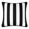 black striped outdoor cushion