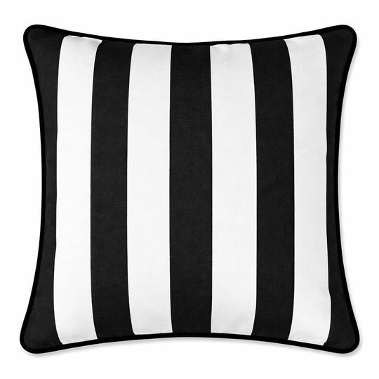 black striped outdoor cushion