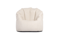 Boston Tub Corduroy Bean Bags Large Vanilla