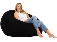 Coco Cotton Bean Bags 112cm Black