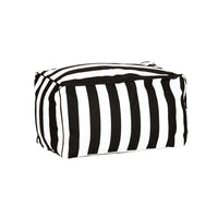 Copacabana Outdoor Ottoman Black Stripes