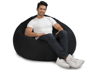Cuba Denim Bean Bag Charcoal Denim 120CM
