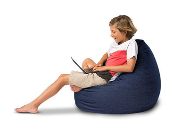 Cuba Denim Kids bean Bag Indigo Denim 80CM