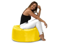 Round Outdoor Ottomans yellow